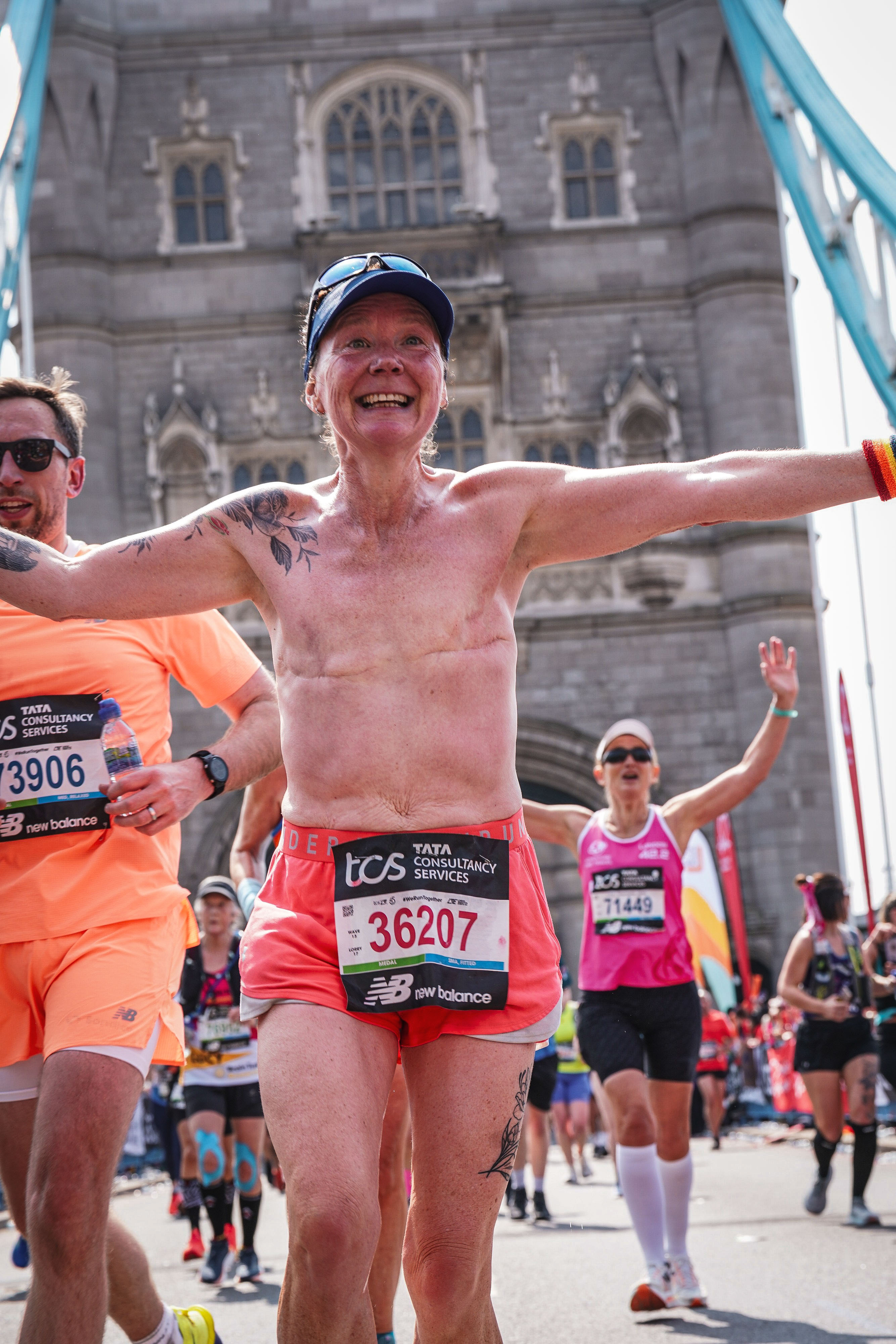 Louise Butcher taking part in the London Marathon